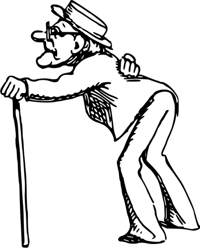 403x500 Beautiful Old Man Sleeping Clip Art