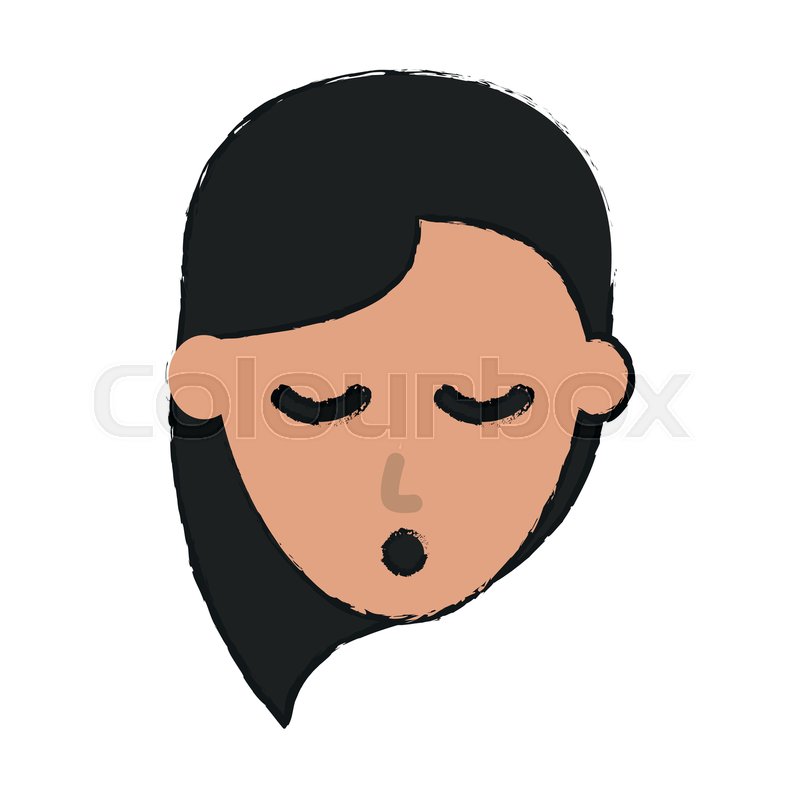 800x800 Woman Sleeping Cartoon Icon Vector Stock Vector Colourbox