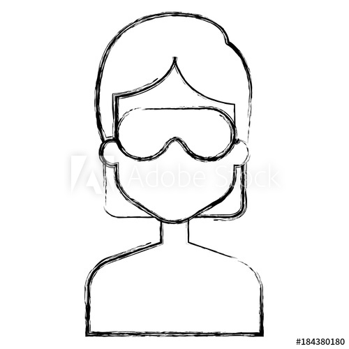 500x500 Woman With Sleeping Mask