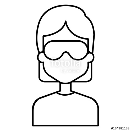 500x500 Woman With Sleeping Mask Stock Image And Royalty Free Vector