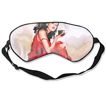 355x355 Artistic Painting Red Dress Brunette Lipstick Drawing