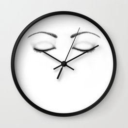 264x264 Sleepy Eyes Wall Clocks