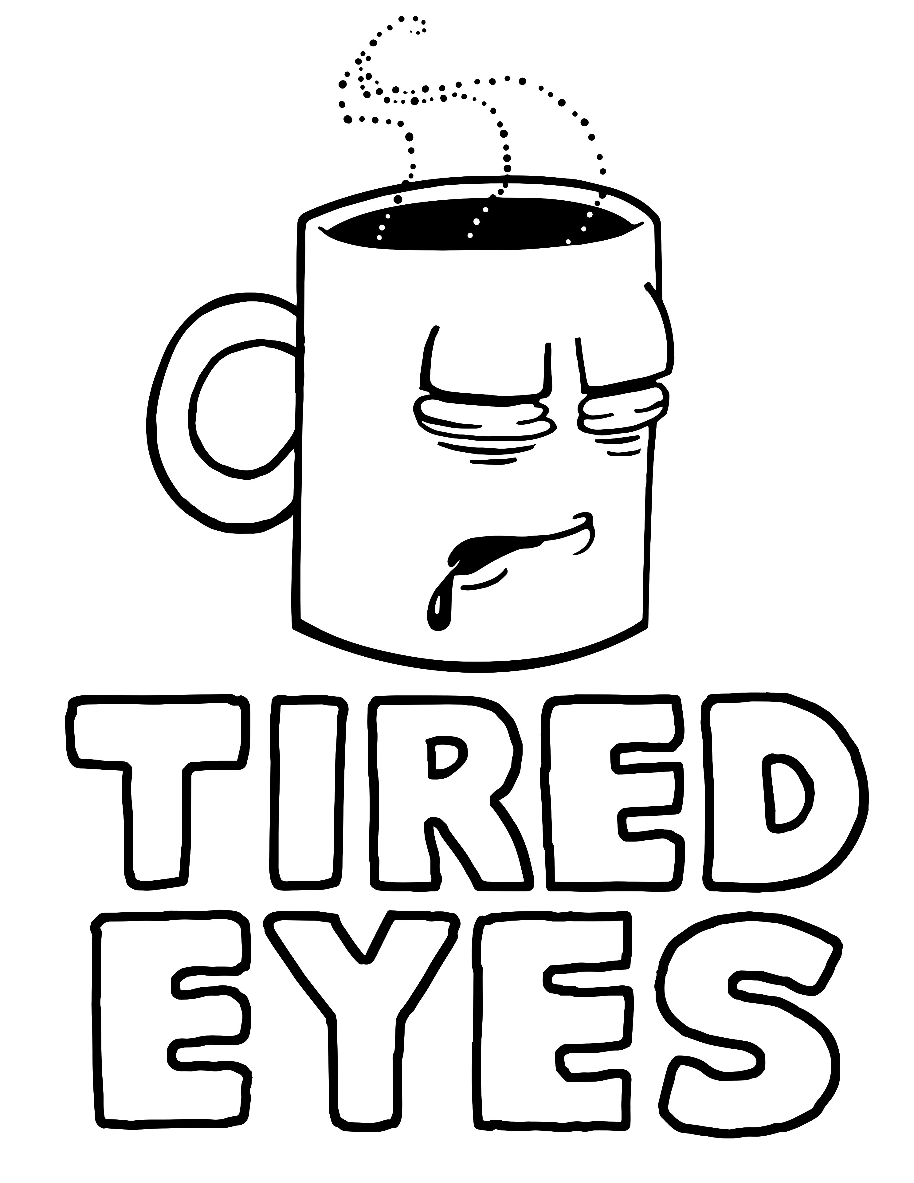 Sleepy Eyes Drawing | Free download on ClipArtMag