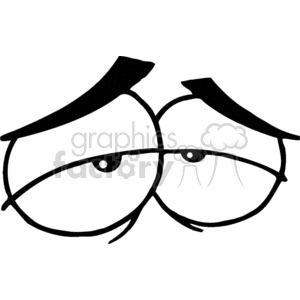 300x300 Sleepy Cartoon Eyes Clipart Royalty Free Clipart