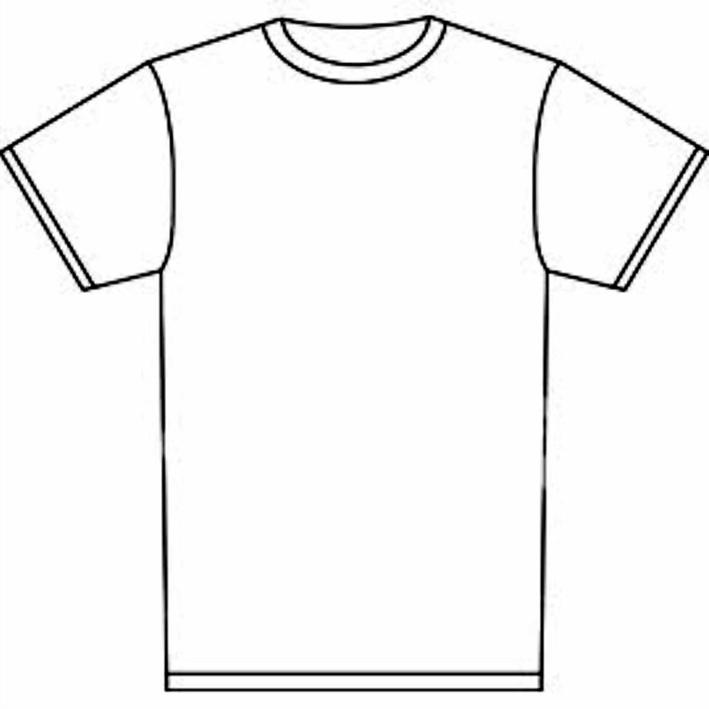 1022x1022 Shirt Drawing Template
