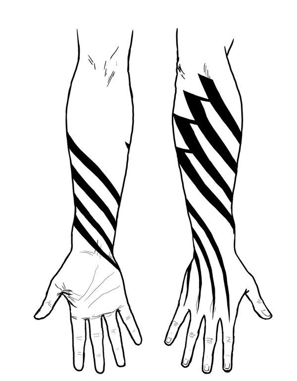 600x770 Line Arm Tattoo