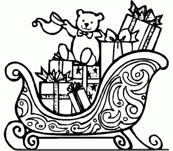 580x508 How To Draw Sleigh Kids