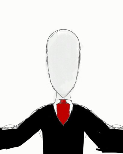 409x512 Slender Man Drawing