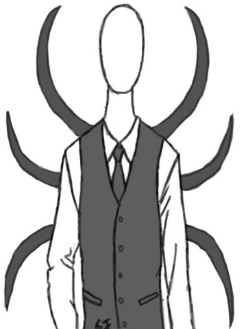 359x480 Slenderman Clipart Drawing