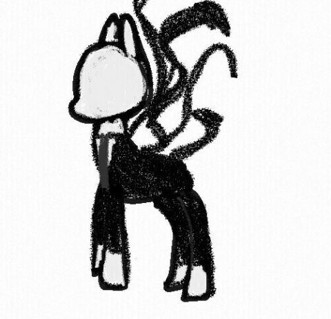 480x462 Slenderman Pony Drawing Equestria Amino