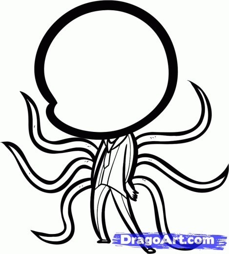 469x520 Step How To Draw Chibi Slenderman, Chibi Slender Man