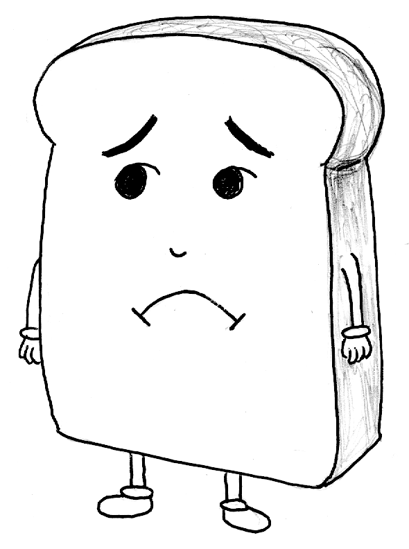 590x792 Bread Drawing Slice Bread For Free Download