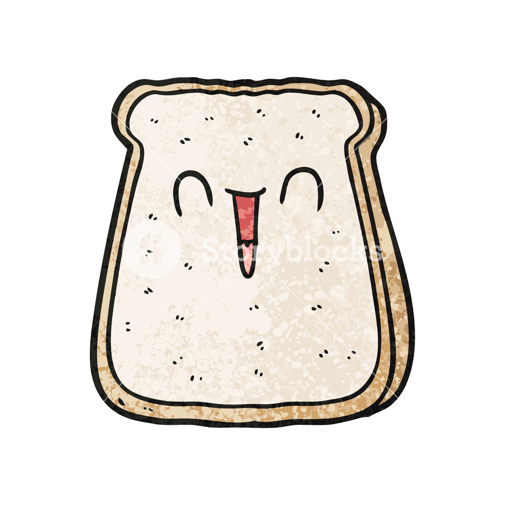 1000x1000 Cartoon Slice Of Bread Royalty Free Stock Image