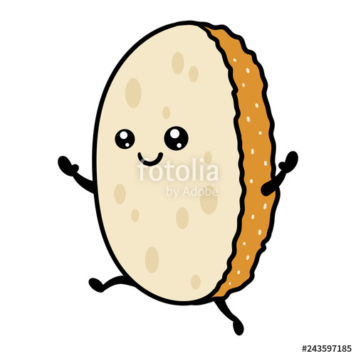 500x500 Cartoon Dancing Slice Of Bread Character Stock Image And Royalty