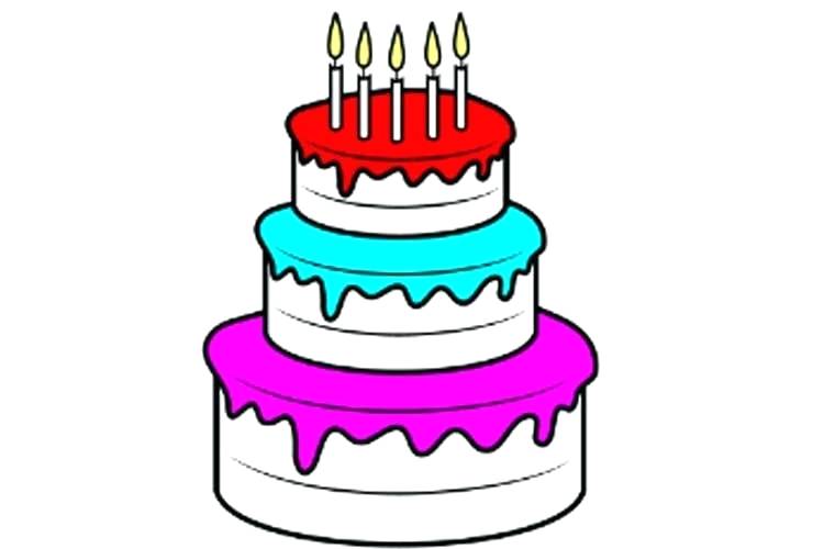 750x500 How To Draw Cake Step