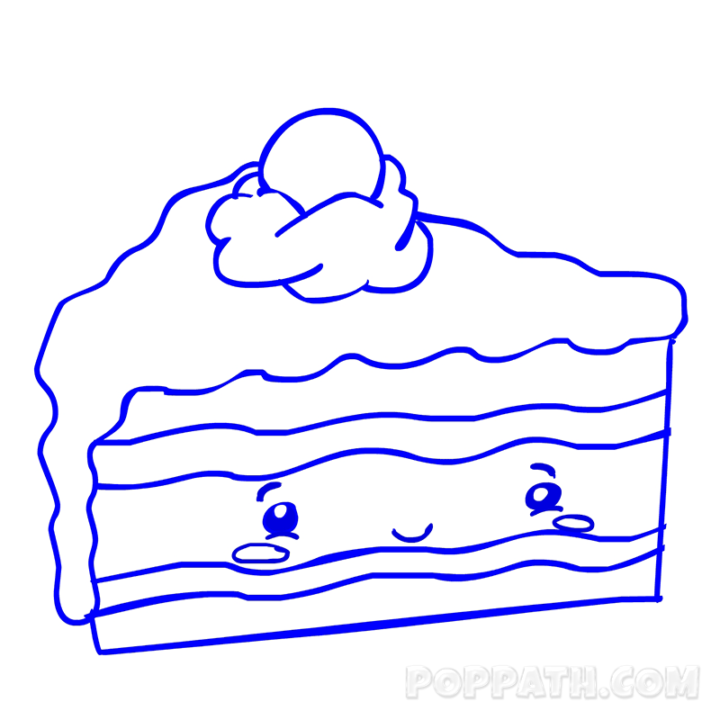800x800 How To Draw A Cake Slice
