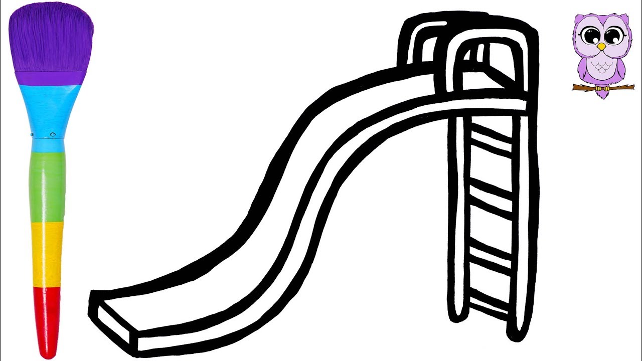 1280x720 Drawing And Painting A Slide Playground For Kids Doodle Owl Art