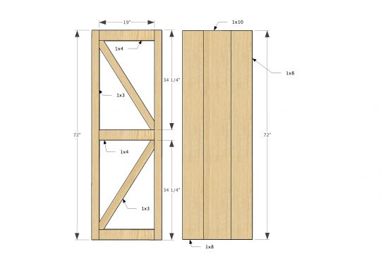 540x381 Sliding Barn Door Tv Cover Diy Doors Ideas