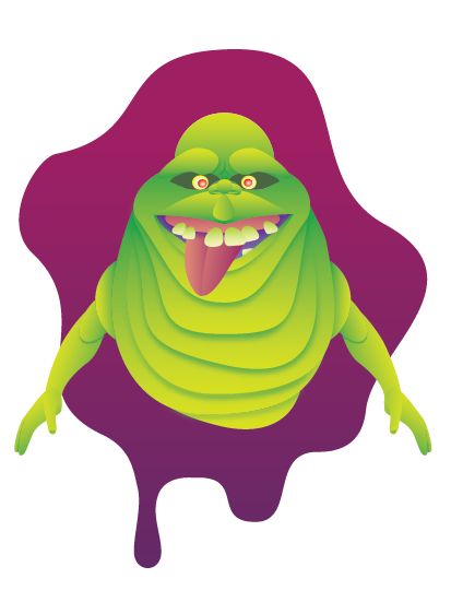 Slimer Ghostbusters Drawing | Free download on ClipArtMag