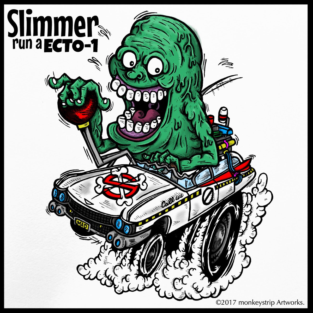 Slimer Ghostbusters Drawing | Free download on ClipArtMag