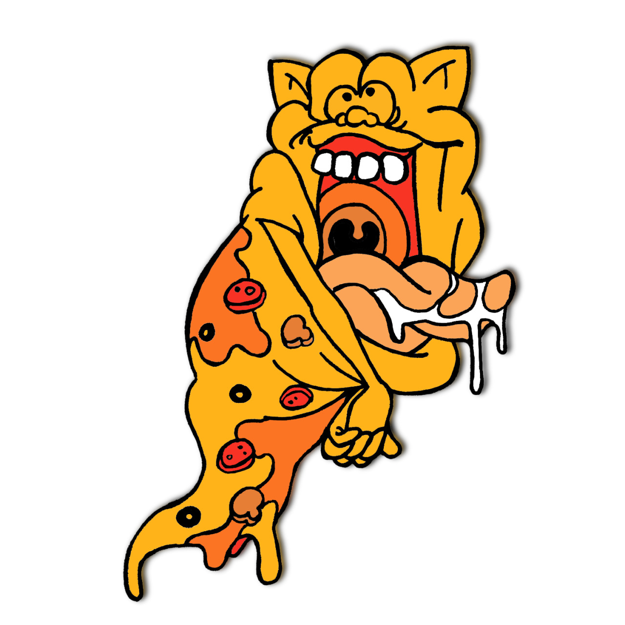 1280x1280 Supreme Pizza Cats