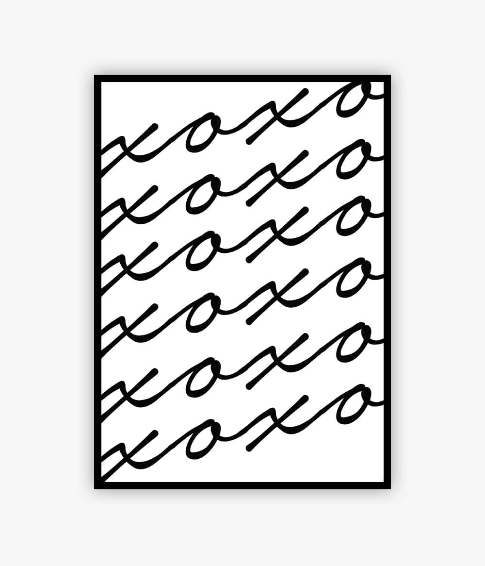 1000x1166 Xoxoxo' Print Slinky Prints