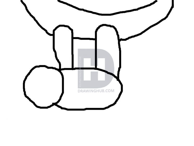 800x600 How To Draw A Simple Sloth, Step