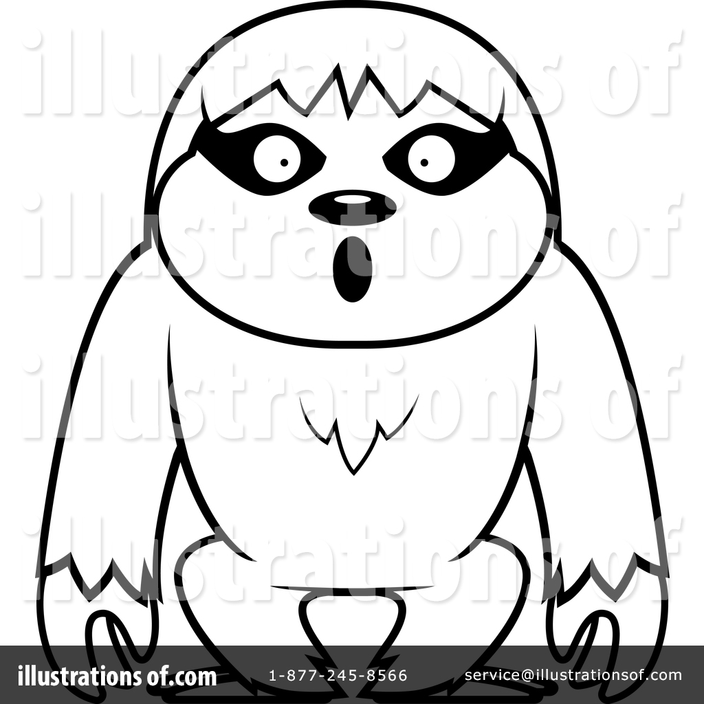 1024x1024 Sloth Clipart