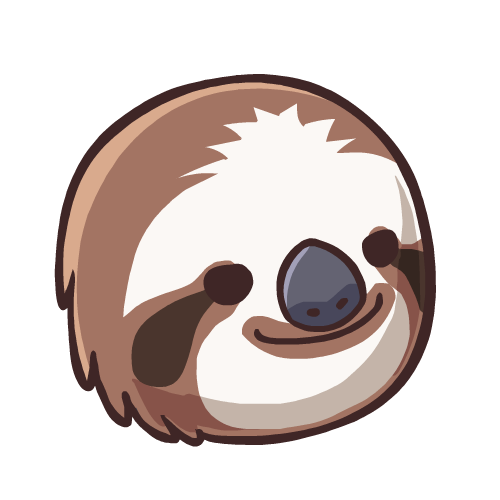 500x500 Collection Of Free Sloth Drawing Minimalist Download On Ui Ex