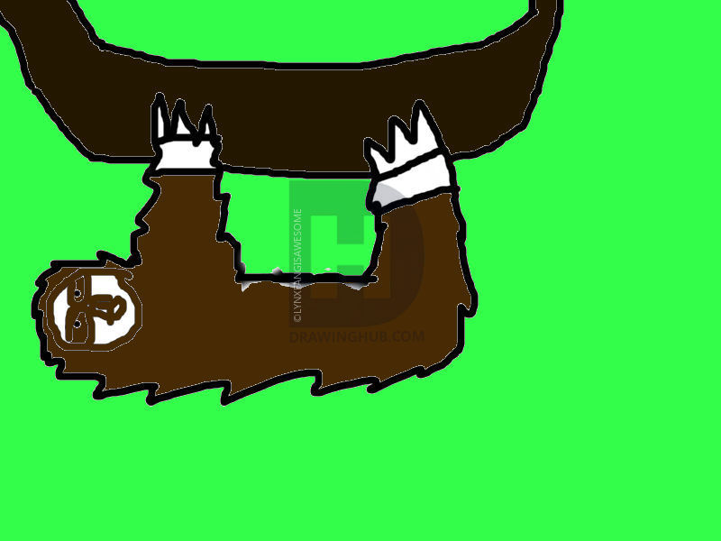 800x600 How To Draw A Simple Sloth, Step