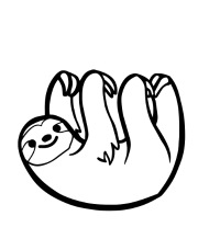 190x228 Cartoon Sloth Brown White Animal Baby Cute Cute Iphone Case