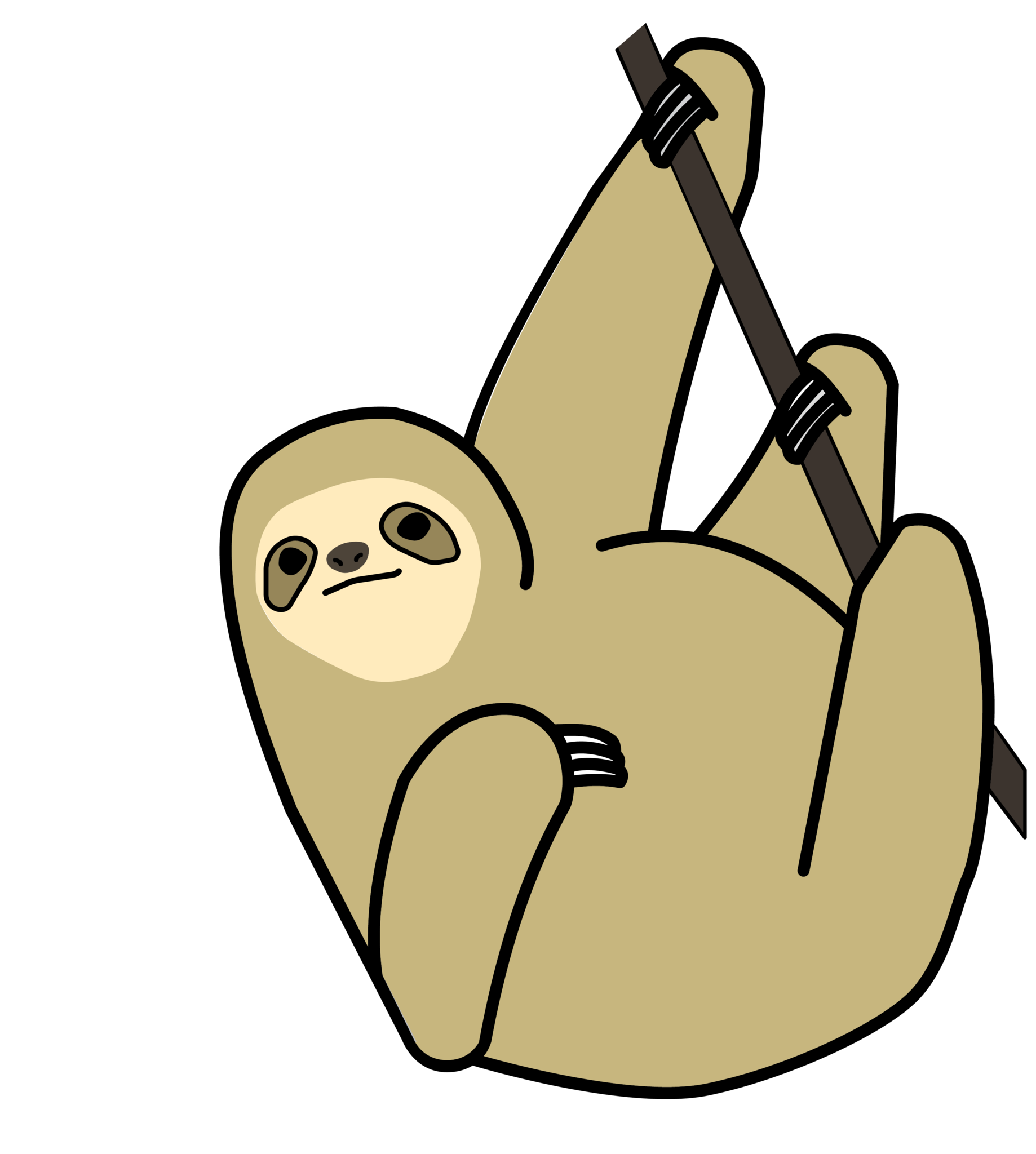  Sloth Drawing Easy Free download on ClipArtMag