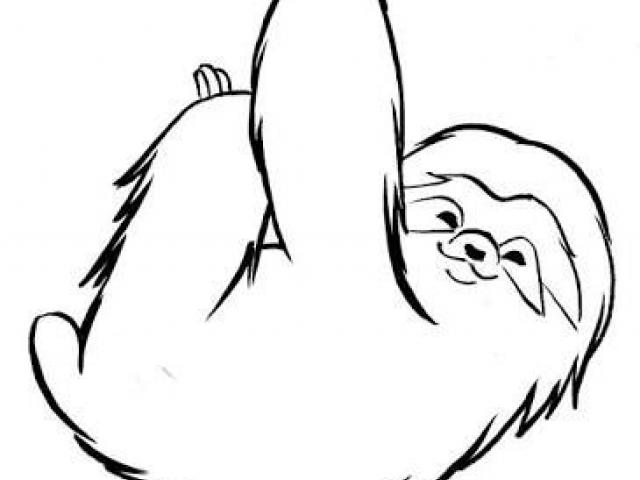 640x480 Drawn Sloth Free Clip Art Stock Illustrations