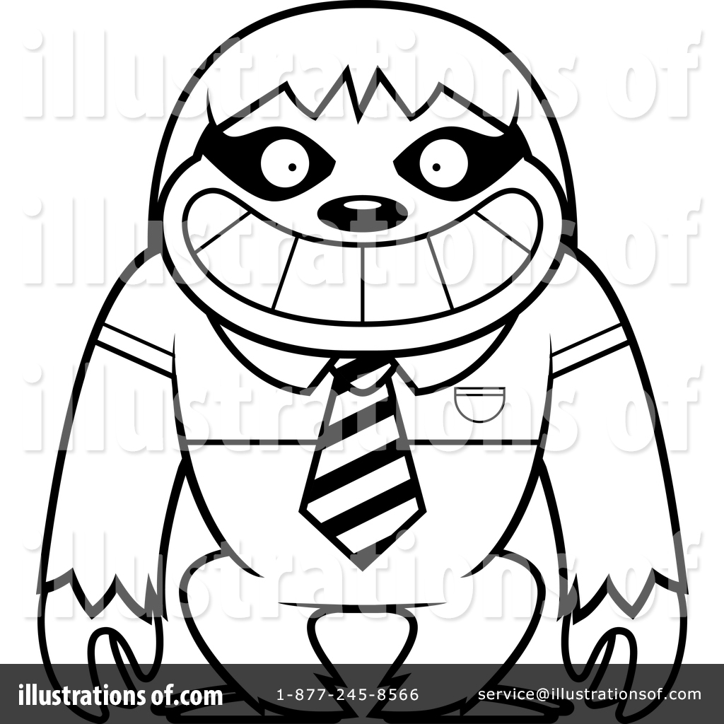 1024x1024 Sloth Clipart