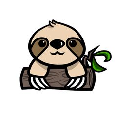 236x236 Sloth Clipart Cute