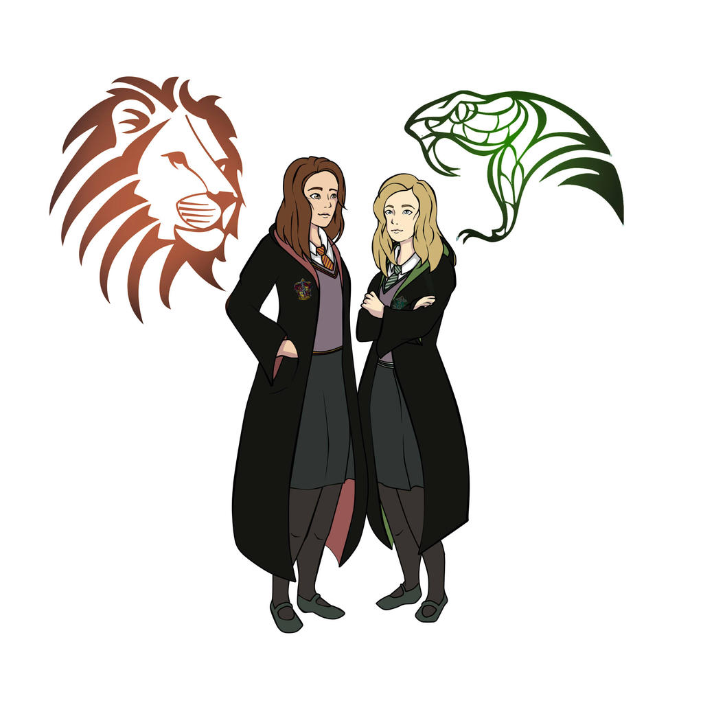 1024x1024 gryffindor and slytherin