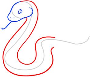 302x254 How To Draw How To Draw A Snake For Kids