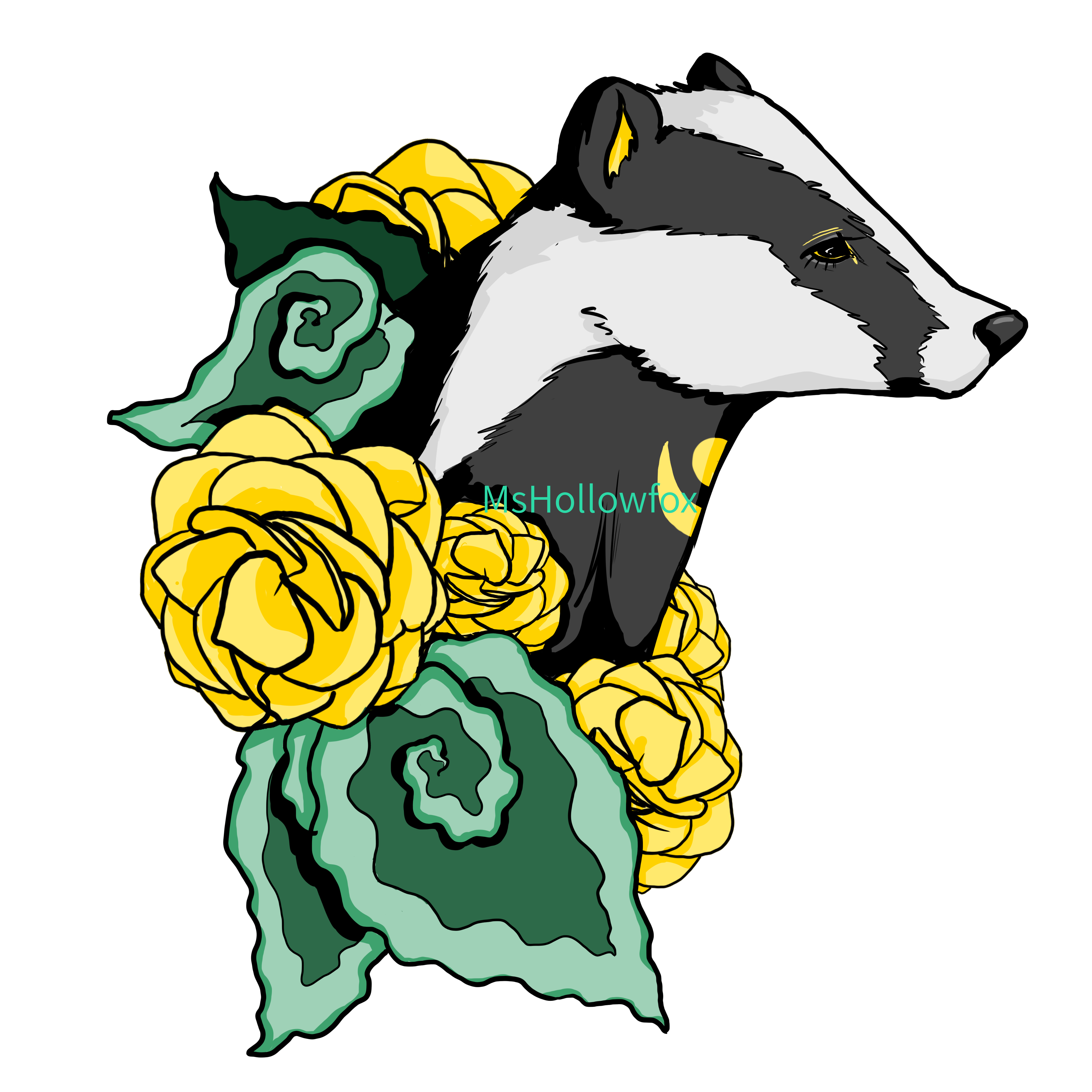 4960x4960 Collection Of Free Badger Drawing Harry Potter Download On Ui Ex