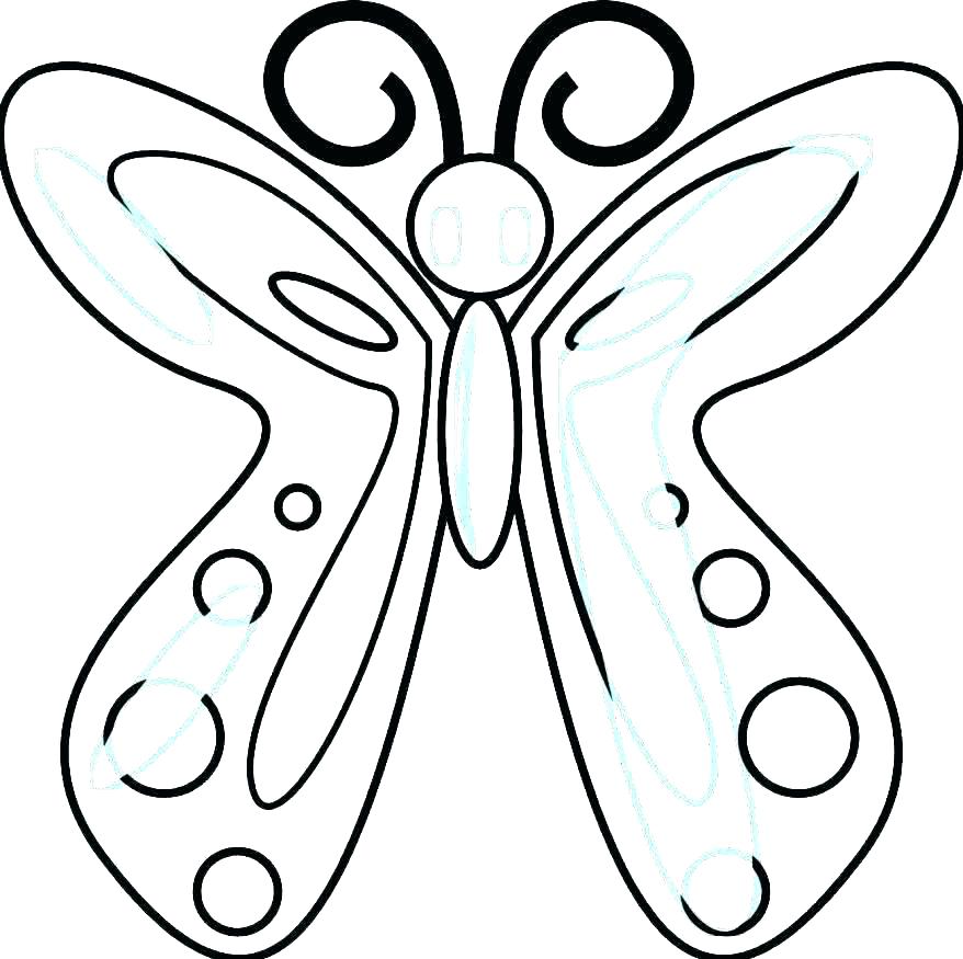 878x875 Small Butterfly Coloring Pages