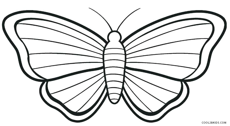 950x522 Butterfly Coloring Pages For Kindergarten Best Photos Of Butterfly