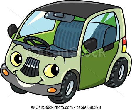 450x377 Funny Small Car With Eyes Vector Illustration Small Car Funny