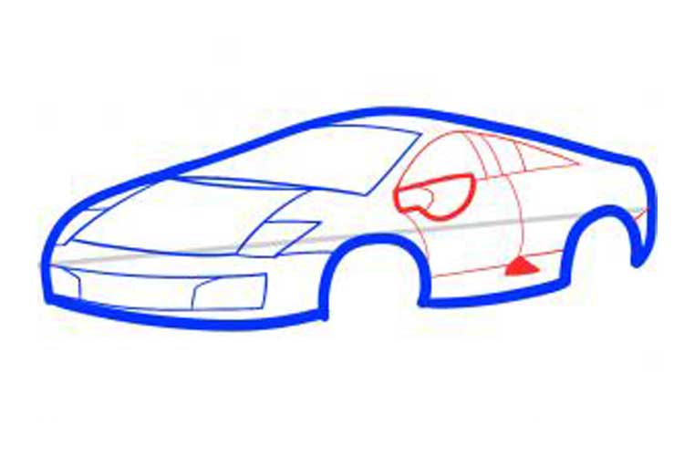 750x500 How To Draw A Lamborghini For Beginners, Aventador, Huracan