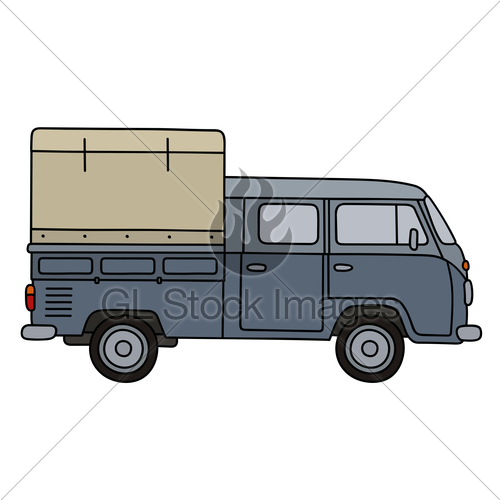 500x500 Old Gray Delivery Car Gl Stock Images