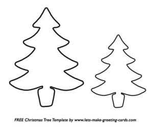 300x249 Free, Printable Christmas Tree Templates In All Shapes And Sizes