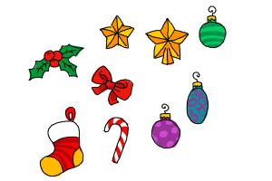 300x200 How To Draw Christmas Decorations
