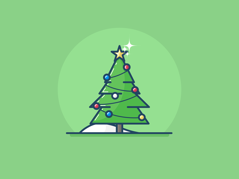 800x600 Christmas Tree Illustration Motion Graphic Christmas Tree