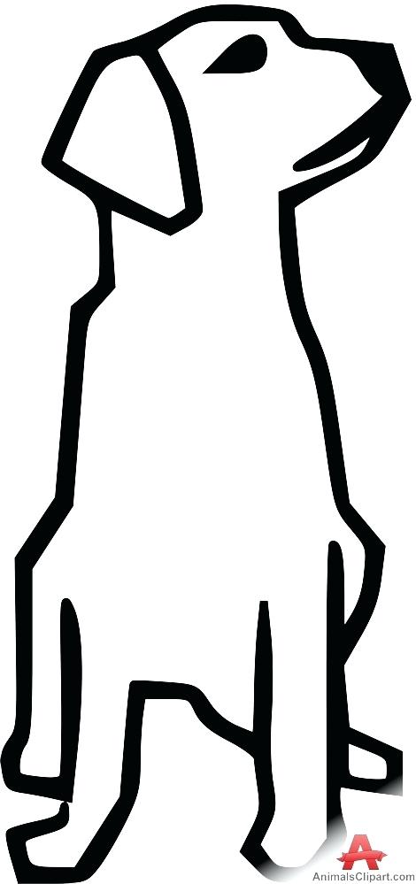 470x999 Dog Outline Outline Of Dog Looking At City Dog Face Outline