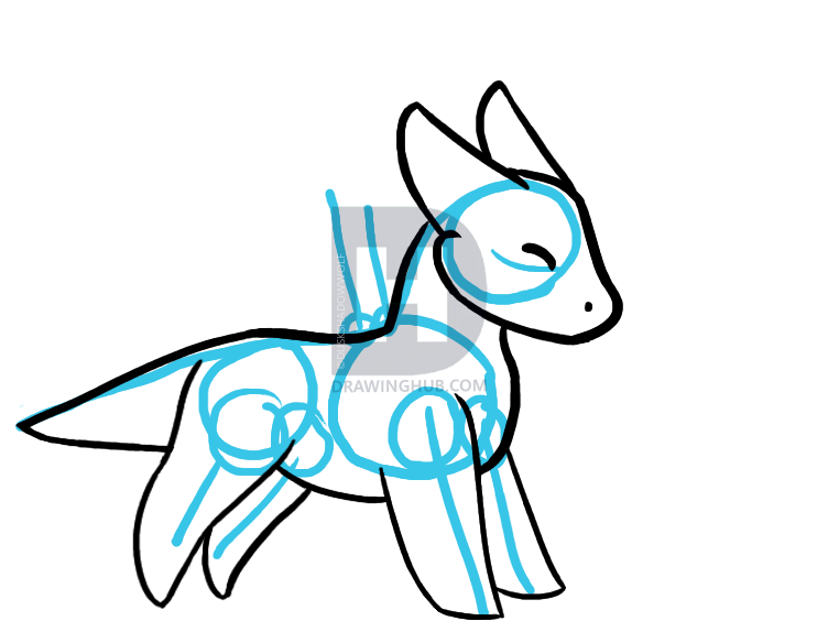 752x564 How To Draw A Simple Dragon, Step