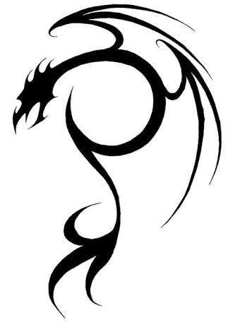 323x456 Tattoo Designs Simple Dragon