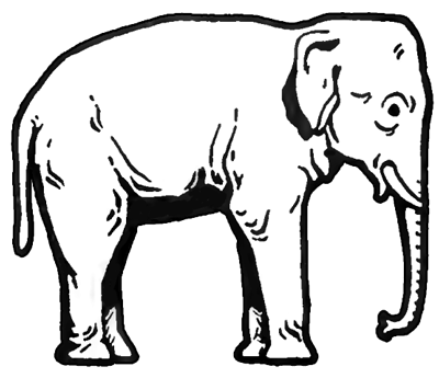 400x345 How To Draw Elephants With Step